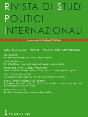 cover image of Rivista di Studi Politici Internazionali